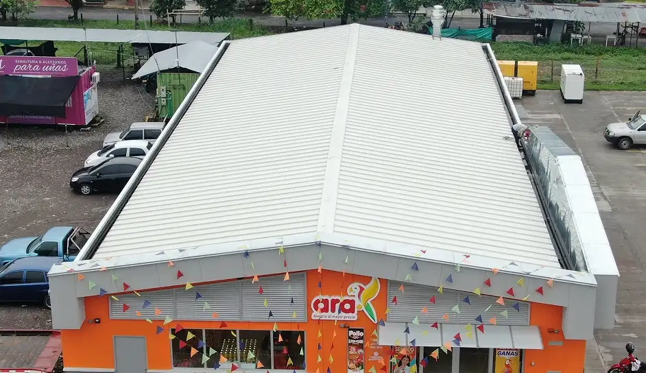 sistema standing seam para tienda ara