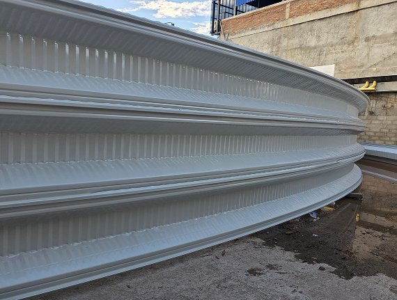 tejas de acero blanco para cubiertas autoportantes