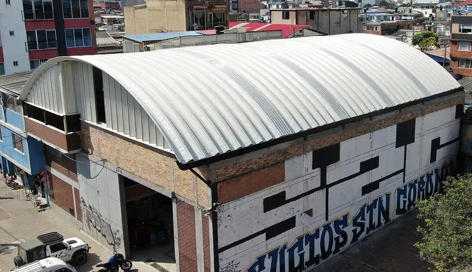 proyecto realizado de cubierta autoportante