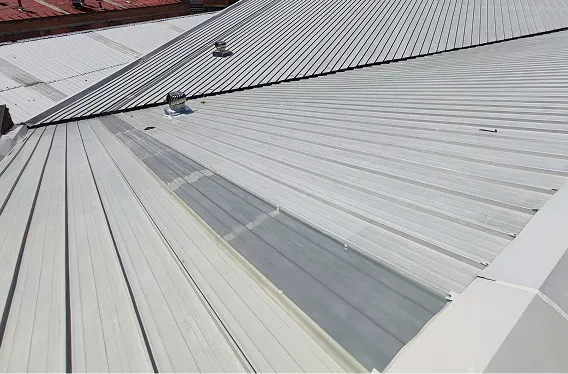 tejas monocapa de cubierta standing seam