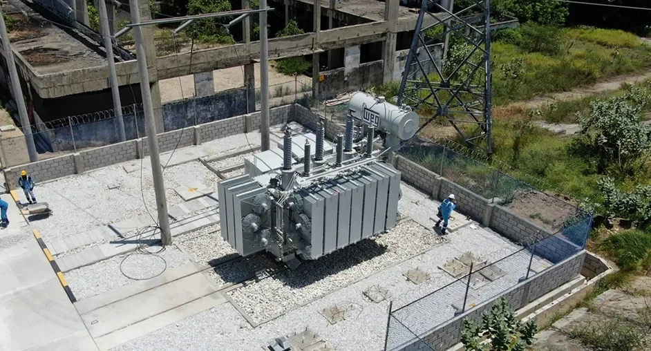 imagen ejemplo de una subestación eléctrica